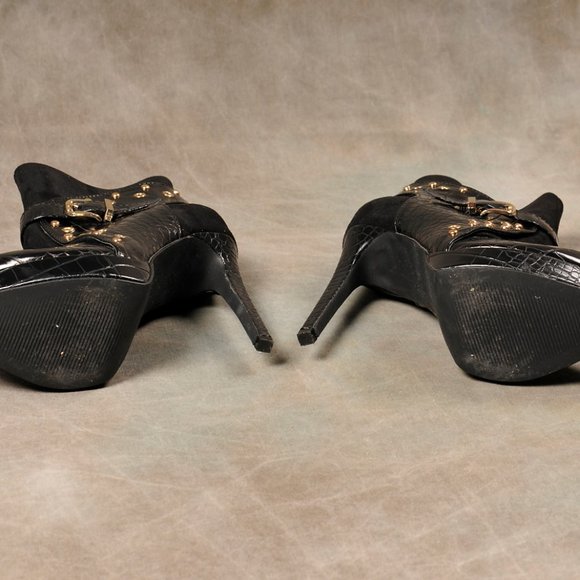 Scene, Black Buckle, Bootie Size 7.5 - Picture 6 of 9